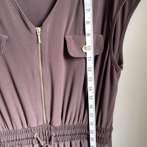 Brown stretchy jumpsuit - Picture 9 of 9